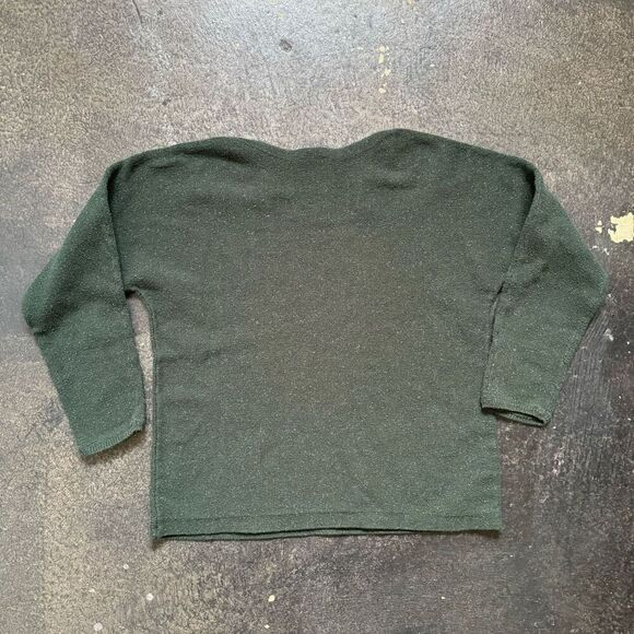 J. Jill Women’s Green Sweater Size Large Cotton Blend Essential Style Speckled - Picture 7 of 12